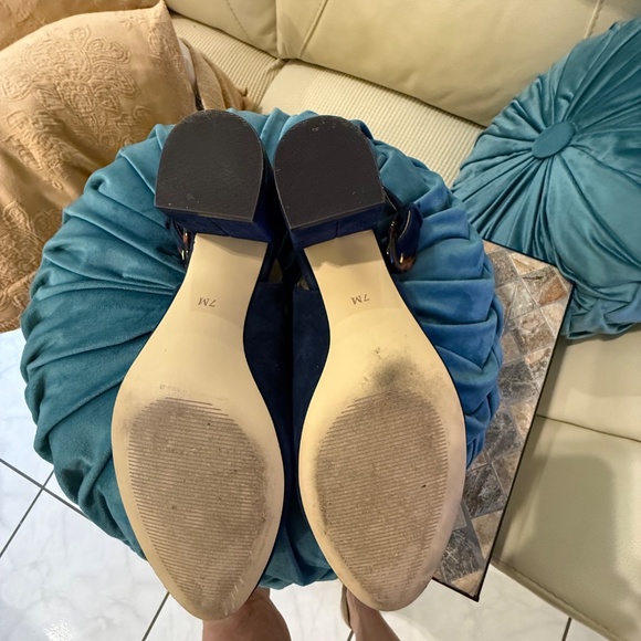 LIMITED TIME: 3 FOR $30 NAVY SUEDE TALBOT'S SLING BACK - Picture 7 of 10